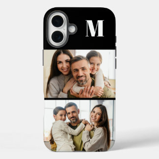 Funda iPhone 16 Plus Custom 2 Family Photo & Monogrammed