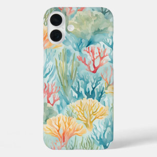 Funda iPhone 16 Plus Cute Beach Coral Reef Ocean Life