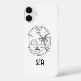 Funda iPhone 16 Plus cute beach phone case