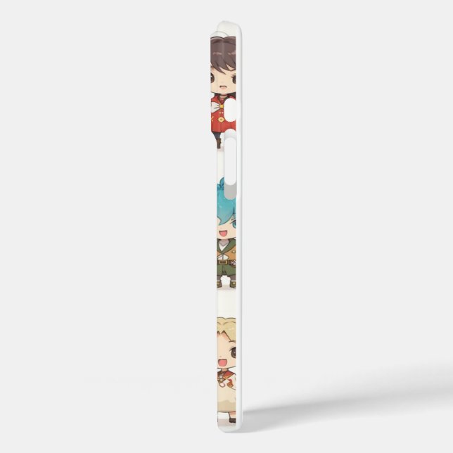 Funda iPhone 16 Plus Cute Chibi Anime Animal Kids | Kawaii Fantasy (Reverso / Izquierdo )