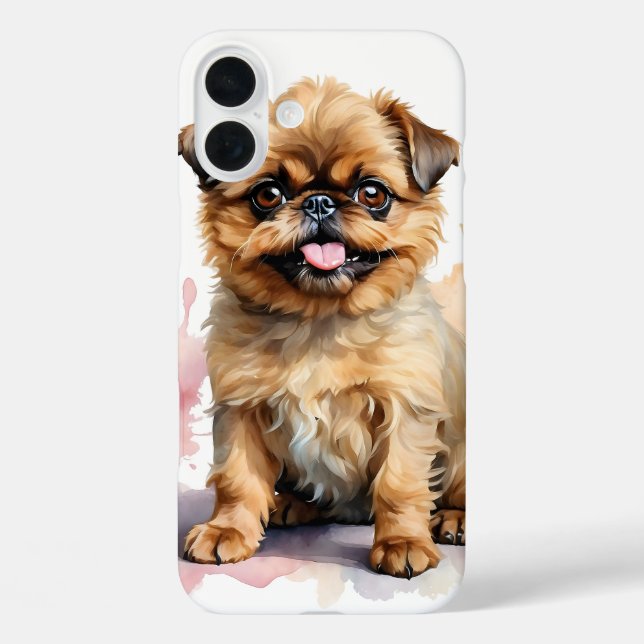 FUNDA iPhone 16 PLUS CUTE POCO TAN BRUSELAS GRIFFON DOG (Reverso )