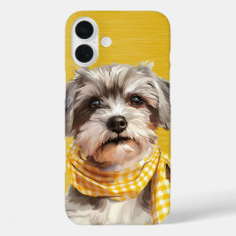 FUNDA iPhone 16 PLUS CUTE SHAGGY TERRIER PUPPY DOG