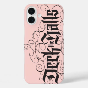 Funda iPhone 16 Plus Deck the Halls Modernas Navidades Letters Pink