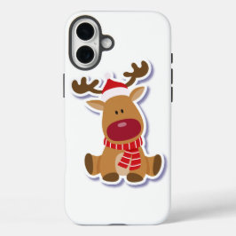 Funda iPhone 16 Plus Deer de navidades cortos