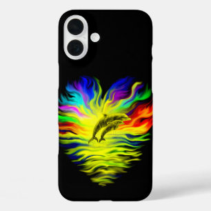 Funda iPhone 16 Plus Delfines al sol