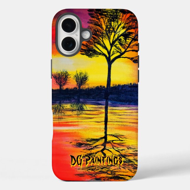 Funda iPhone 16 Plus DG Pinturas Reflexión del Sol Cálido (Reverso )