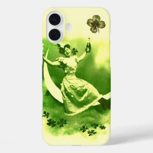 FUNDA iPhone 16 PLUS DÍA DE LA LUNA DE SAN PATRICK CON SOMBRAS