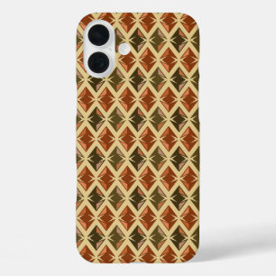 Funda iPhone 16 Plus DIAMONDS Gemas Rojas Geométricas