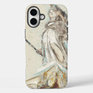 Funda iPhone 16 Plus Dibujo de la estatua de Atenas