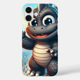 Funda iPhone 16 Plus Dinosaurio enojado