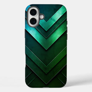 Funda iPhone 16 Plus Diseño abstracto de chevron en capas