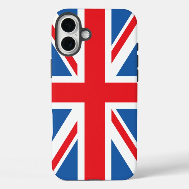 Funda iPhone 16 Plus Diseño de bandera/Jack de unión (Reverso )