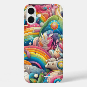 Funda iPhone 16 Plus Diseño de color vibrante