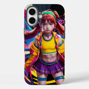 Funda iPhone 16 Plus Diseño de estuche de teléfono de carácter animado