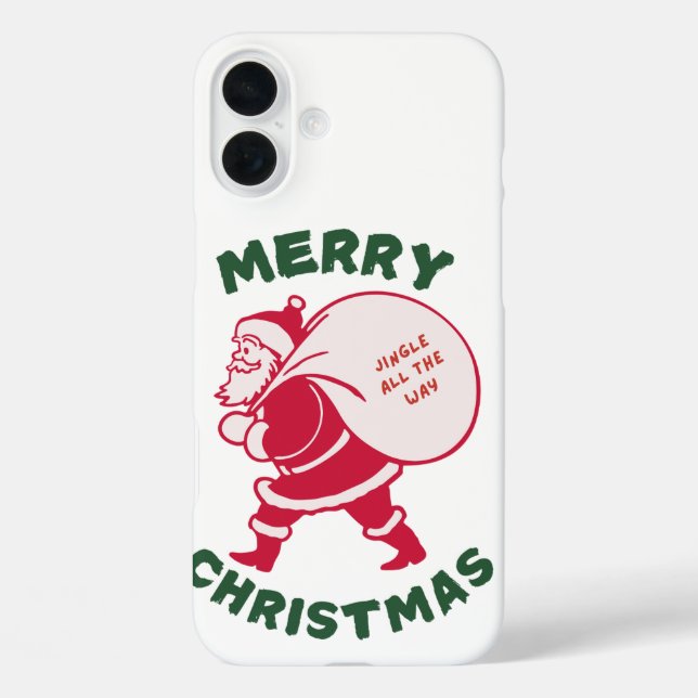 Funda iPhone 16 Plus Diseño de Navidad 6 (Reverso )