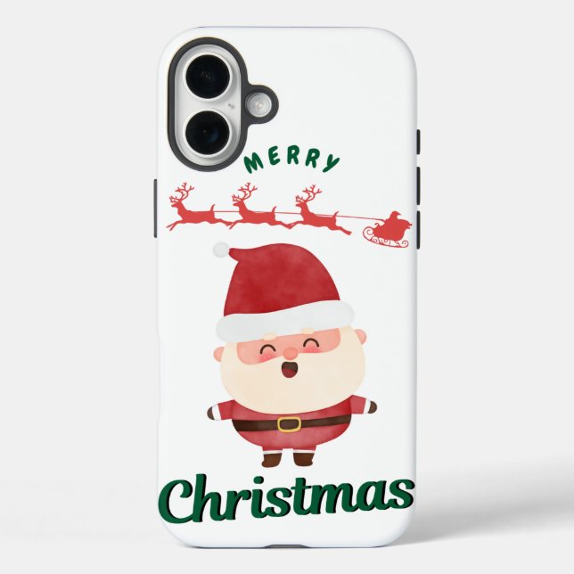 Funda iPhone 16 Plus Diseño de Navidad 7 (Reverso )