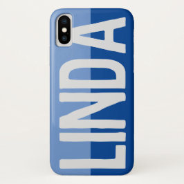 Funda iPhone 16 Plus Diseño de nombre negrita.