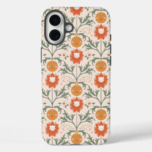 Funda iPhone 16 Plus Diseño de patrón sin fisuras de explosión solar fl
