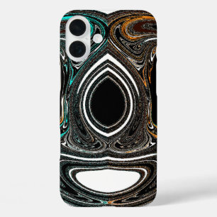 Funda iPhone 16 Plus Doodle Étnico Africano   Arte Abstracto Texturizad