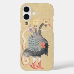 Funda iPhone 16 Plus Dragón de alquimia medieval