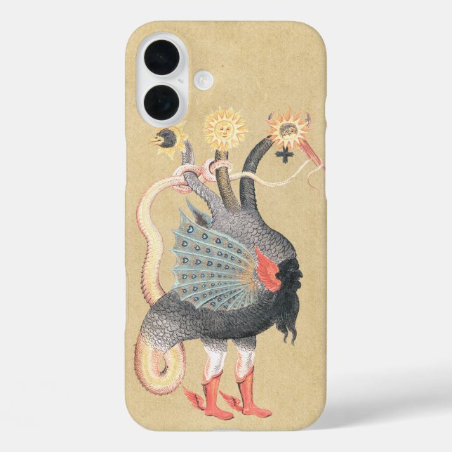 Funda iPhone 16 Plus Dragón de alquimia medieval (Reverso )