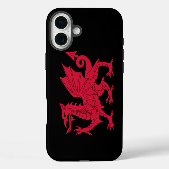 Funda iPhone 16 Plus Dragón galés (Reverso )