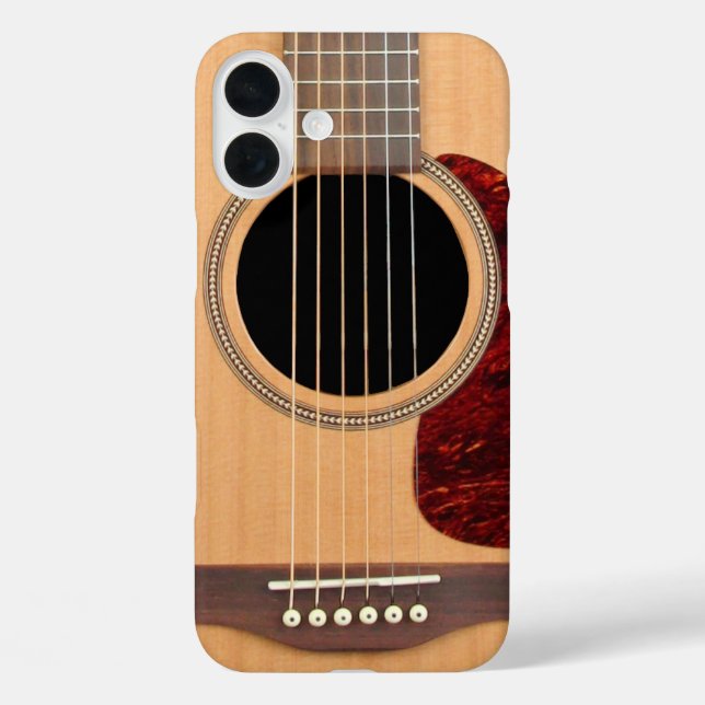 Funda iPhone 16 Plus Dreadnought Acoustic 6 String Guitar (Reverso )