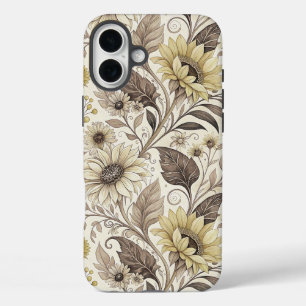 Funda iPhone 16 Plus Dreamed Sunflowers Art Nouveau
