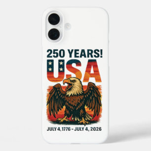 Funda iPhone 16 Plus EE. UU. 250 años - Águila calva patriótica 4 de ju