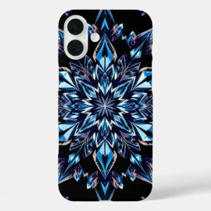 Funda iPhone 16 Plus Efecto de Cristal Azul