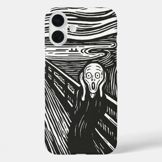 Funda iPhone 16 Plus El Grito de Edvard Munch (Reverso )