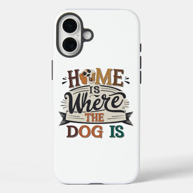 Funda iPhone 16 Plus El Hogar Es Perro (Reverso )
