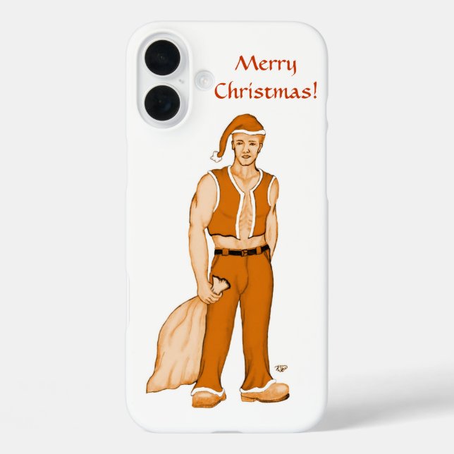 Funda iPhone 16 Plus El nuevo Santa Claus - ¡Feliz Navidad! (Reverso )