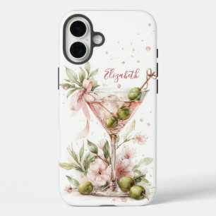 Funda iPhone 16 Plus Elegante Monograma de Martini