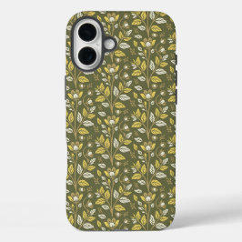 Funda iPhone 16 Plus Embrace Nature with Elegant Floral Patterns