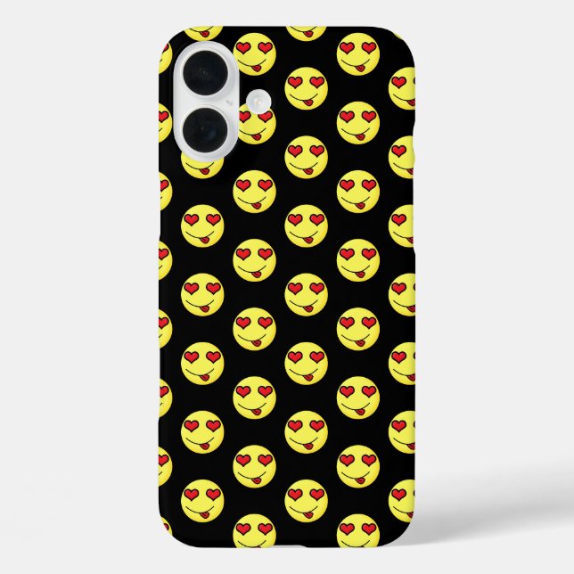 Funda iPhone 16 Plus emoji coqueto (Reverso )