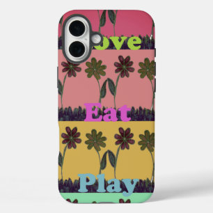 Funda iPhone 16 Plus Encantador Juego de Comida Hermosos Fantásticos Co