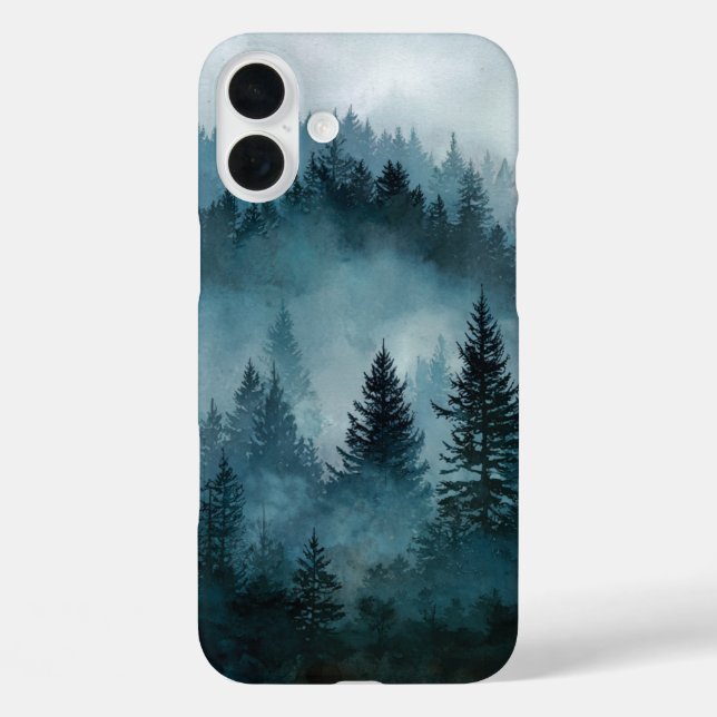 Funda iPhone 16 Plus Enchanted Midnight Blue Forest  (Reverso )