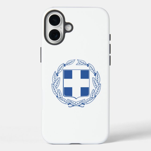 Funda iPhone 16 Plus Escudo de armas de Grecia (Reverso )