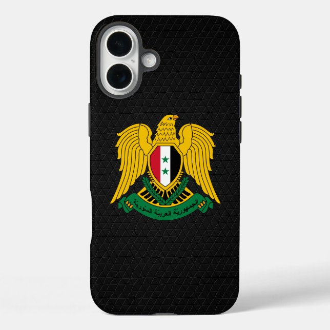 Funda iPhone 16 Plus Escudo de armas sirio (Reverso )