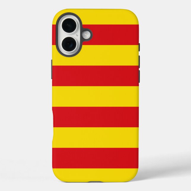 Funda iPhone 16 Plus España: Bandera de La Senyera (Reverso )