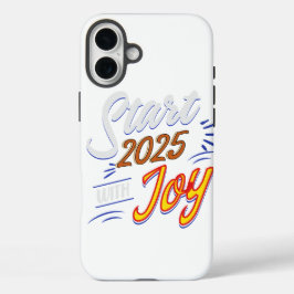 Funda iPhone 16 Plus Especial de Año Nuevo- inicio 2025 con alegre en c