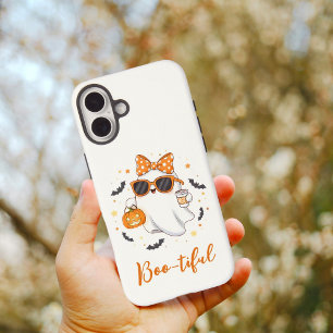 Funda iPhone 16 Plus Especie de calabaza fantasma de Halloween personal