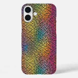 Funda iPhone 16 Plus Espectro de hexágono radiante