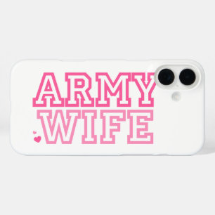 Funda iPhone 16 Plus Esposa del ejército
