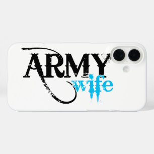 Funda iPhone 16 Plus Esposa del ejército que deja perplejos