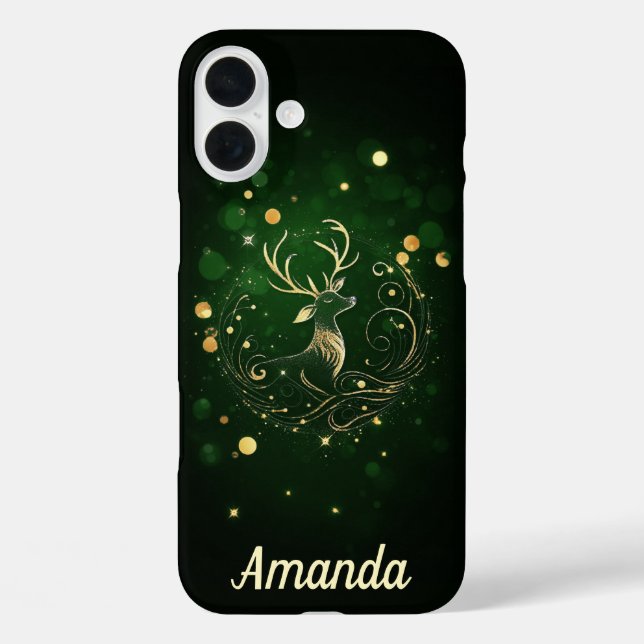 Funda iPhone 16 Plus Estadio radiante en oro (Reverso )