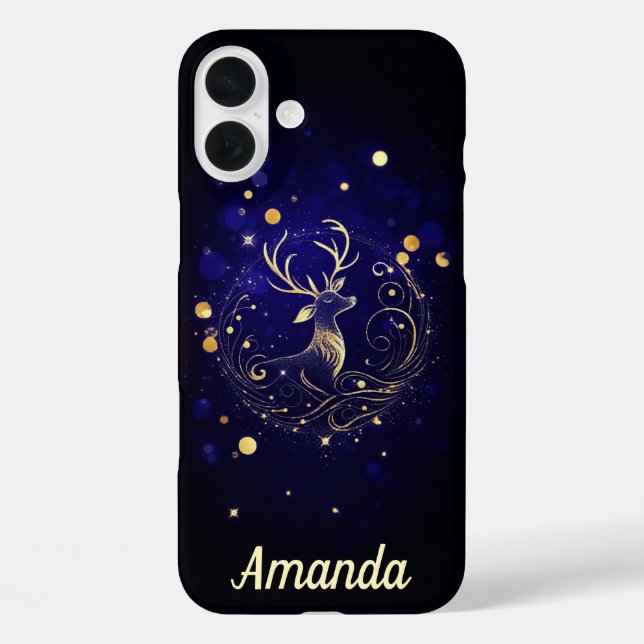 Funda iPhone 16 Plus Estadio radiante en oro (Reverso )