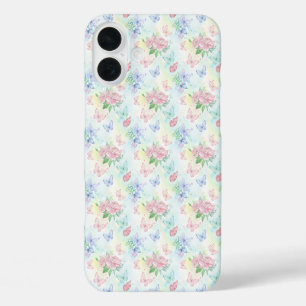 Funda iPhone 16 Plus Estampa continua de mariposa elegante