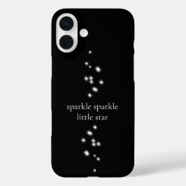 Funda iPhone 16 Plus Estrella de espárrago Estrella de luz negra